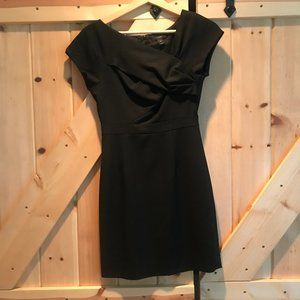 Black J. Crew Origami Dress